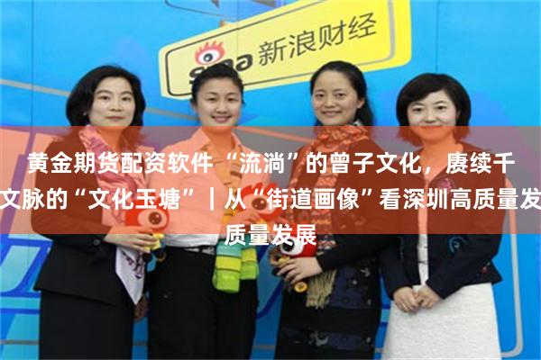 黄金期货配资软件 “流淌”的曾子文化，赓续千年文脉的“文化玉塘”｜从“街道画像”看深圳高质量发展
