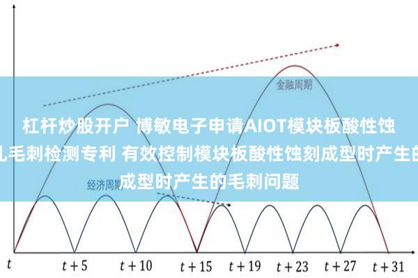 杠杆炒股开户 博敏电子申请AIOT模块板酸性蚀刻成型半孔毛刺检测专利 有效控制模块板酸性蚀刻成型时产生的毛刺问题