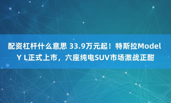 配资杠杆什么意思 33.9万元起！特斯拉Model Y L正式上市，六座纯电SUV市场激战正酣